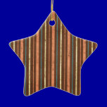 STRIPES10 RETRO STRIPES LIGHT YELLOW BLUE TAN ORAN ornaments