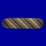 STRIPES66 COLORFUL STRIPES ORANGES CORAL YELLOW PU skateboards