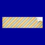 STRIPES72 CANDYCANE COLORFUL STRIPES RED WHITE ORA bumper stickers
