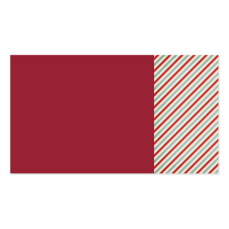 stripes73 red green cream stripes candycane diagon business card