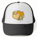 Stripes-001 Gold Yellow White hats