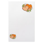 Stripes-002 Orange Stationery Design