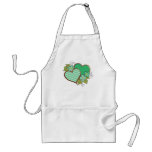 Stripes-006 Green & White Aprons