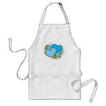 Stripes-012 Sky blue Apron