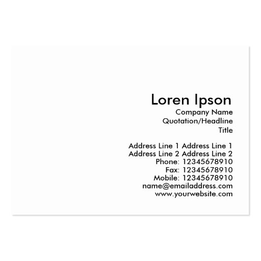 Stripes abstract business card (back side)