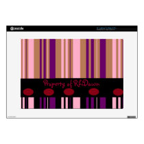Stripes and Circles Laptop Skin