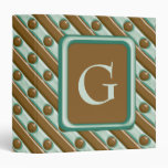 Stripes and Dots - Chocolate Mint Binders