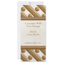 Stripes and Dots - Milk and White Chocolate Rack Card Template
