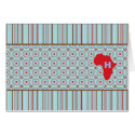 Stripes and Dots Monogram Greeting Card