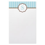 Stripes and Monogram Stationery