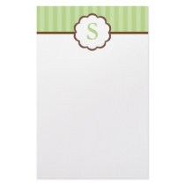 Stripes and Monogram Stationery