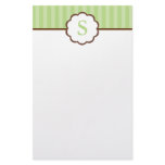 Stripes and Monogram Stationery