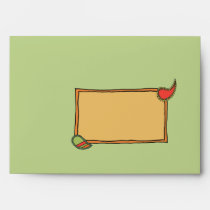 Stripes and Paisleys A7 Greeting Card Envelope envelopes