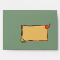 Stripes and Paisleys A7 Greeting Card Envelope envelopes