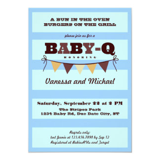 Baby Q Invitations &amp; Announcements | Zazzle