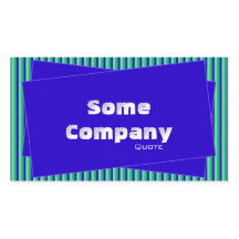 Stripes And Scraps Collection (Blue) Business Cards