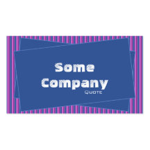 Stripes And Scraps Collection (Blue) Business Card Template