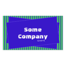 Stripes And Scraps Collection (Blue) Business Cards