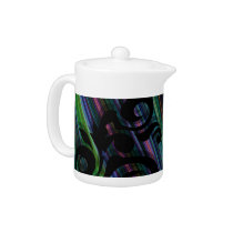 Stripes and Swirls teapot teapots