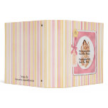 Stripes Baby Girl Photo Binder
