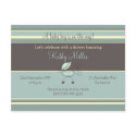 Stripes Baby Shower Invitation (Boy) postcards