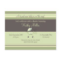 Stripes Baby Shower Invitation postcards