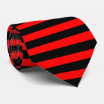 stripes : black &amp; red : tie