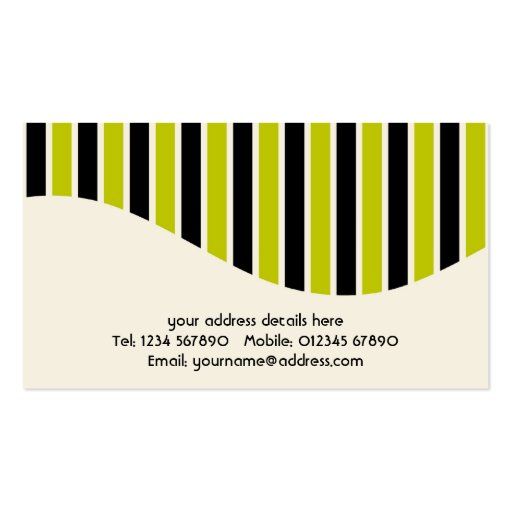 Stripes Business Card (back side)