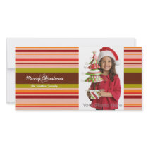 Stripes christmas holiday photo card photo cards by theonedesigns Stripes christmas holiday photo card photo cards