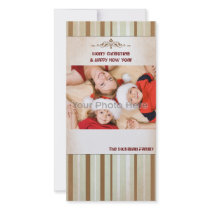 Stripes Christmas Holiday photocard