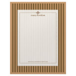 Stripes ~ dark chocolate + cafe mocha background letterhead