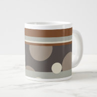 Stripes & Dots Contemporary  Mug Extra Large Mugs