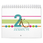 Stripes Dots & Sponge Paint Mini Calendar calendars