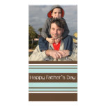 Stripes Father's Day Photo Greeting Card