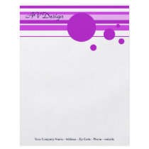 Stripes In Purple Flyer