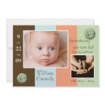 Stripes 'N Plaid Birth Announcement