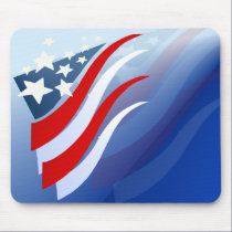 Stripes N Stars shadowed Mousepad