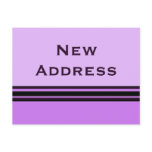 stripes New Address Post Cards