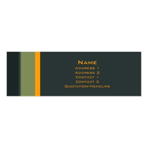 Stripes No. 0035 Business Cards (front side)