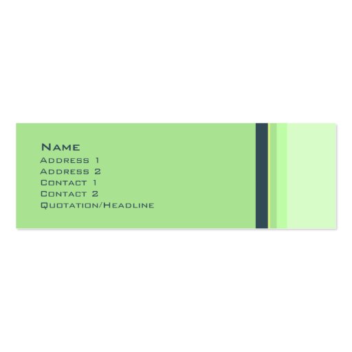 Stripes No. 0037 Business Card Templates (front side)