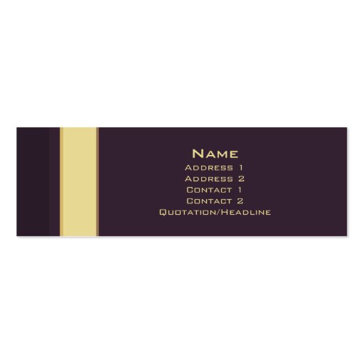 Stripes No. 0194 Business Card Template (front side)
