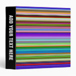 Stripes of Color Vinyl Binders