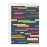 Stripes of Colour Invitation