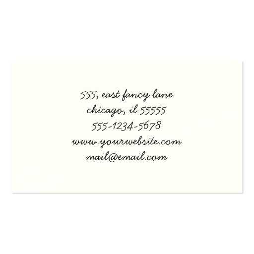 Stripes (Parallel Lines) - Pink White Business Card (back side)