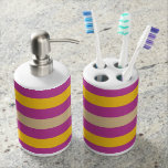 Stripes Pattern custom bathroom set