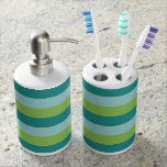 Stripes Pattern custom bathroom set