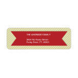 Stripes Pattern Family Return Address Labels