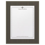 Stripes ~ pin strips + graphite background letterhead