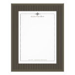 Stripes ~ pin strips + graphite background letterhead