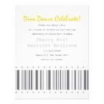 Stripes Reception Card Personalized Announcement